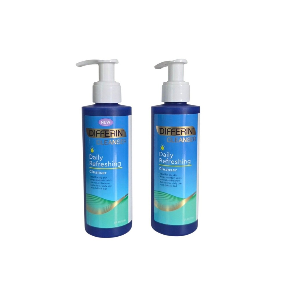 Differin Daily Refreshing Cleanser  6 Fl.oz Lot Of 2